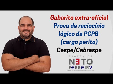 GABARITO EXTRA OFICIAL - RLM - PCPB (CARGO DE PERITO) - CESPE/CEBRASPE