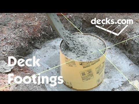 How to Build Deck Footings