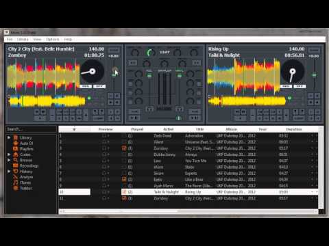 Simple dubstep mix on MIXXX (DJ Tutorial)