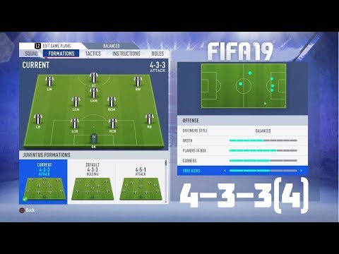 FIFA 19 BEST FORMATION (4-3-3(4)) TUTORIAL - Best Custom Tactics & Instructions & More!!