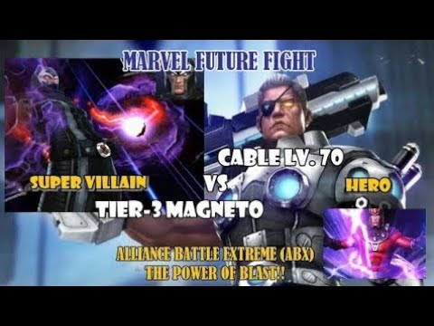 (ABX) Tier-3 Magneto VS Cable LV. 70!! The Power Of Blast!!