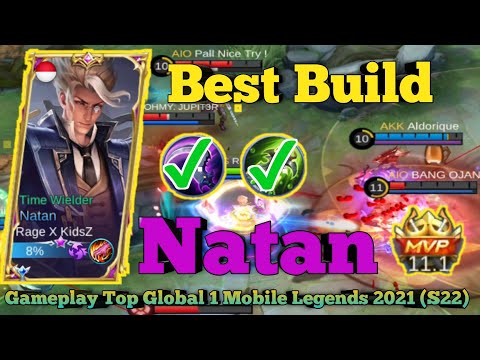 Natan Savage !! Best Build 2021 Gameplay Top Global 1 Mobile Legends (S22) | By Rage X KidsZ