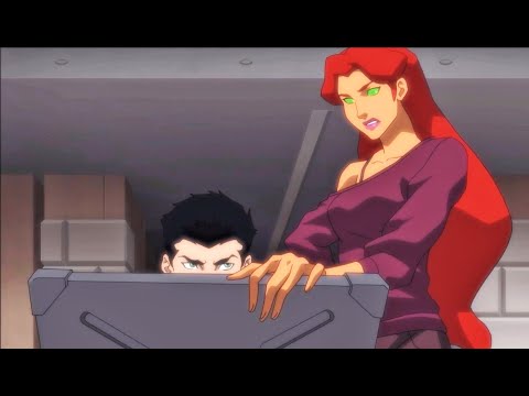 Robin Questions the Leadership Skills of Starfire | Justice League vs. Teen Titans