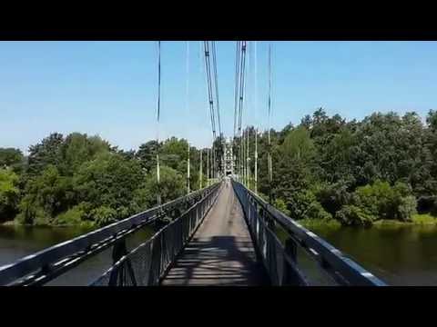 Город Мосты. Подвесной мост. Беларусь.