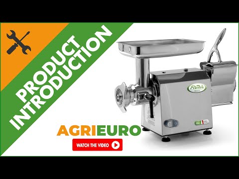 FAMA TGI22 Electric Meat Mincer - Integrated Grater - Removable Grinding Unit - Product introduction