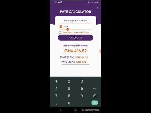 GH PAYE - Tax VAT Calculator Video