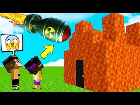 NUCLEAR BOMB vs. LAVA HOUSE! - Minecraft ITA