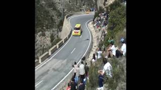 preview picture of video 'Rally Villajoyosa 2011 [Sella-Relleu]  Final del tramo en la curva del muro'