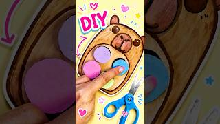 DIY Capybara Fidget Toy 🐾 | Easy Paper Craft #Shorts