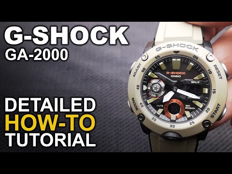 GShock GA-2000 - Detailed How-To Tutorial on module 5590
