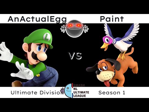 SNUL Season 1 Week 5 - AnActualEgg (Luigi) Vs. Paint (Duck Hunt Duo) [Ultimate]