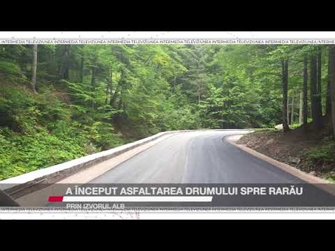 A ÎNCEPUT ASFALTAREA DRUMULUI SPRE RARĂU PRIN IZVORUL ALB