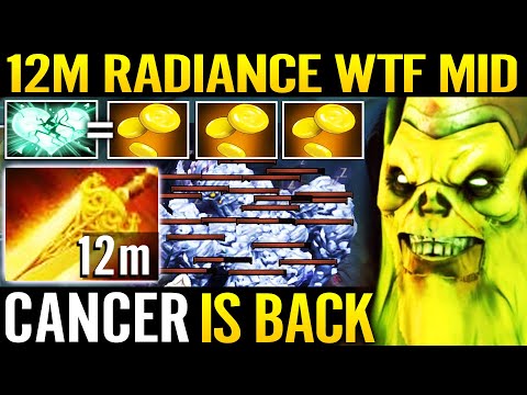 🔥 WTF 12min Radiance - CANCER IS BACK Necrophos Mid Right Click Burning Monster 7.29 Dota 2 Pro