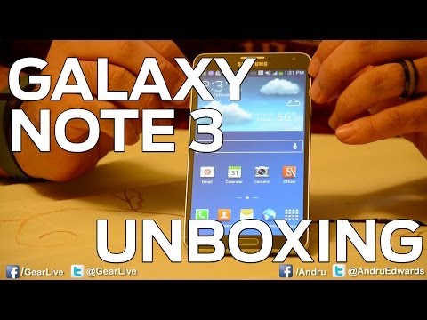Samsung Galaxy Note 3 unboxing