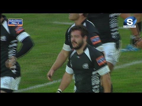 Guglielmo Palazzani Try Zebre v Ulster 30th Nov 2013
