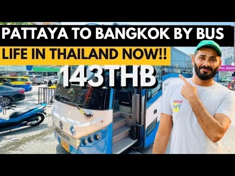 Pattaya para Bangkok de ônibus | Jomtien para o Aeroporto Suvarnabhumi #lifeinthailandnow