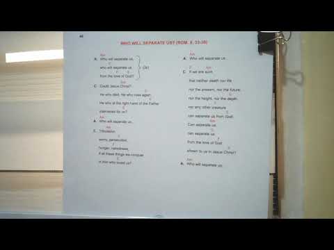 Neocatechumenal way song,,WHO WILL SEPARATE US FROM THE  LOVE OF GOD  (Rom. 8: 33-39)