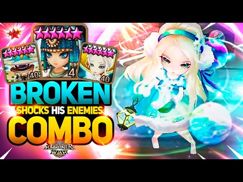 WOW! Incredible Combo with CRIT DAMAGE ELENOA - Summoners War