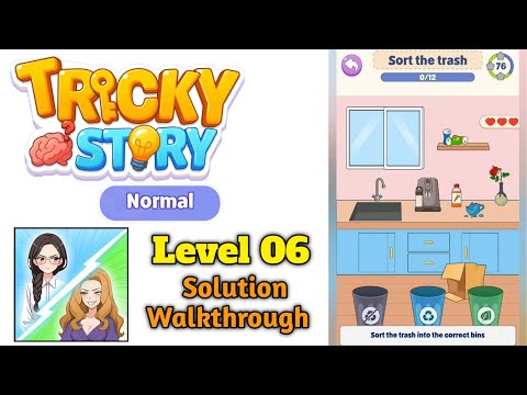 Tricky Normal Levels Level 6 Sort the trash solution screenshot