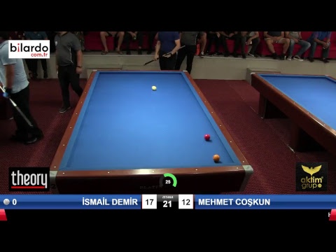 İSMAİL DEMİR & MEHMET COŞKUN Bilardo Maçı - HATAYIN ANVATANA KATILIŞ KUPASI-1. Tur