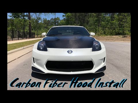 Nissan 350z Carbon Fiber Hood Install
