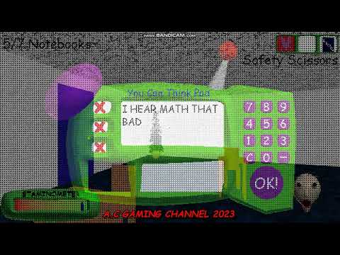Baldi's Basics Classic Remasterd v1.1 All answers Wrong (Baldi game)