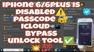 Disabled / Unavailable / Passcode🔐 Iphone 6 to Iphone X icloud Bypass with signal unlocktool✅ 2023