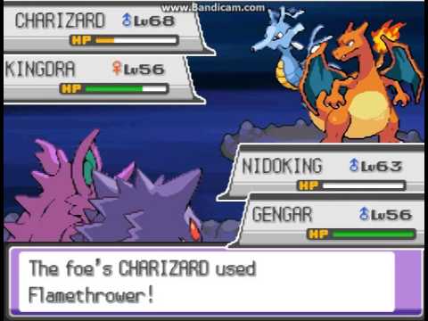 Lets play pokemon heart gold part 62 Me and my rival vs Lance and Claire at dragon's den