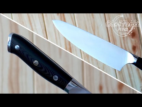 Glitzy 7Cr17 Chef's knife review - G10 Handle - Cheap Aliexpress knife