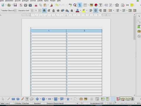 Tabellen in Calc und Writer
