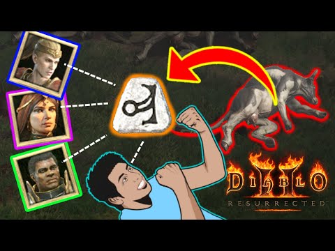 Loot wars in 100 public cow runs (hell). MF Summoner Necro [Drop highlights] | Diablo 2 Resurrected