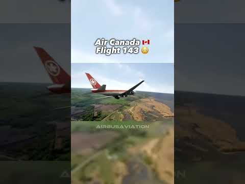 Air Canada 143 🇨🇦✈️  - #aviation #airline #pilot #drift #planes #avgeek #crash #avgeeks #plane