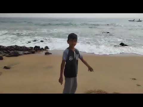 భీమిలి Beach 🏖 అందాలు  # 😍🤩 # ఇసుకలో లో మా పిల్లల ఆటలు # 😍😀