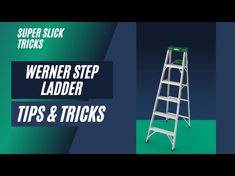 Werner step ladder tricks / 4FT TYPE II ALUMINUM STEP LADDER 354 / sst