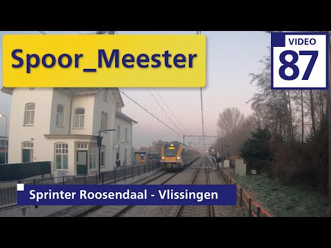 (4K) Cabview NS trein SNG | Rij mee met de MACHINIST van de Sprinter Roosendaal naar Vlissingen (87)