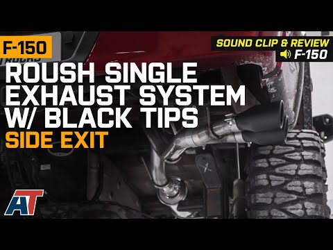 2015-2019 F-150 Roush Single Exhaust System w/ Black Tips - Side Exit 5.0L Review & Sound Clip