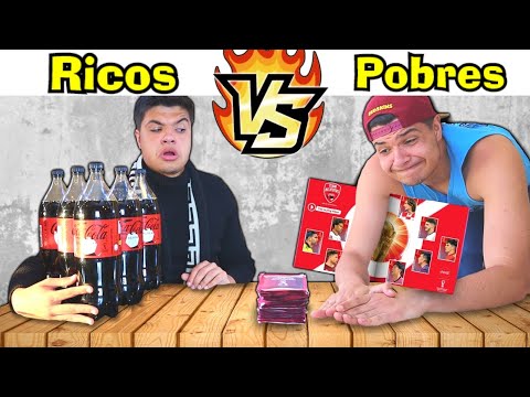 RICOS VS POBRES BATENDO BAFO PARA COMPLETAR A PÁGINA DA COCA COLA NO ÁLBUM DA COPA #31