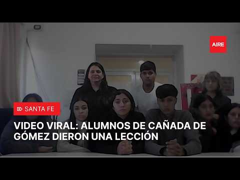 Video viral en una escuela de Cañada de Gómez 🎓💙: alumnos dieron una lección contra la violencia 🚫📱
