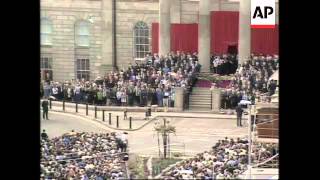 N. IRELAND: OMAGH: MEMORIAL SERVICE HELD FOR BOMB VICTIMS
