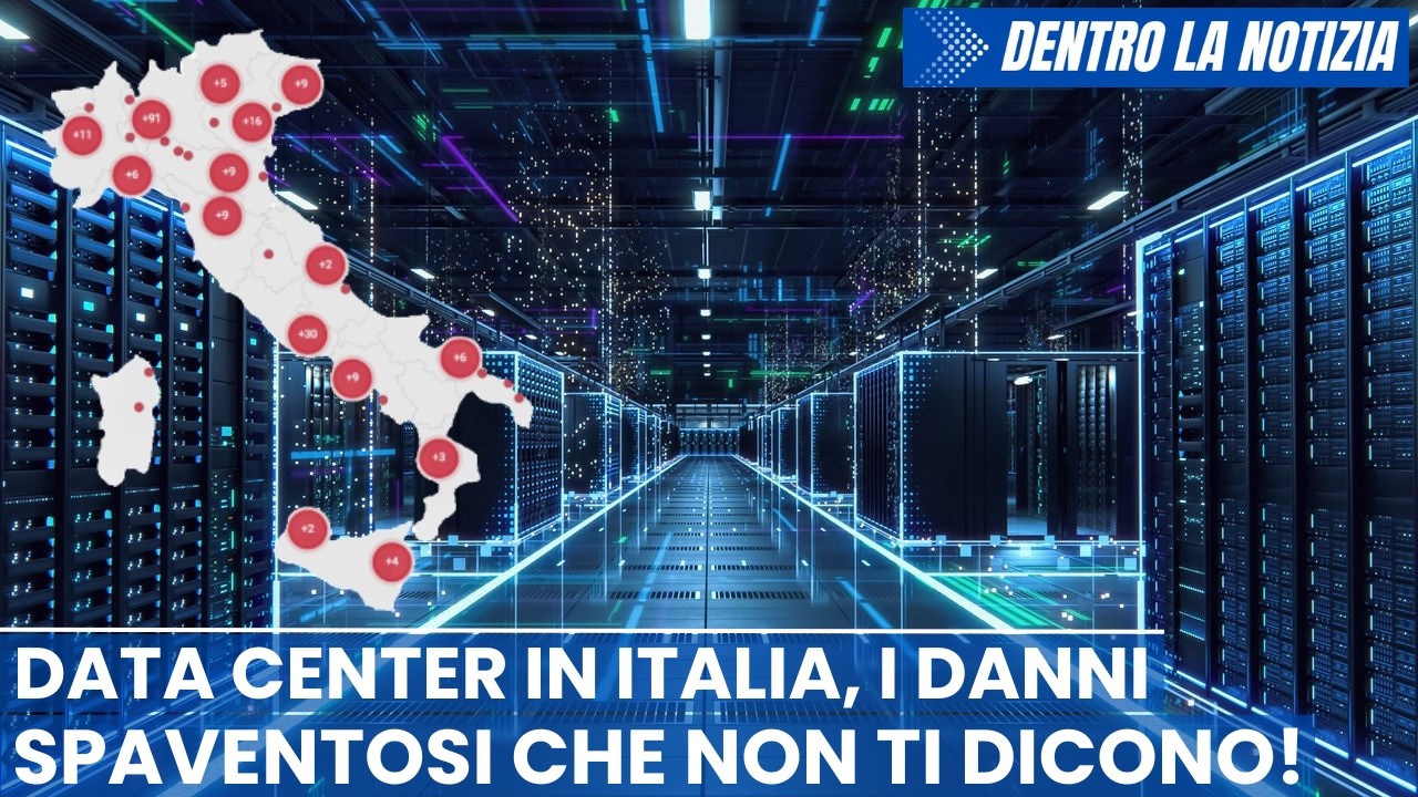 ESCLUSIVO! Italia, centinaia di data center! Amazon il più grande d'Europa! I danni che nessuno dice