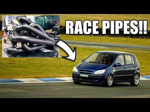 Thumbnail for Hyundai Getz Track Car | Race Extractors = Loud Exhaust LOL! by Car