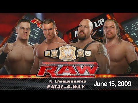 Cena vs. Orton vs. Triple H vs. Big Show - Fatal 4-Way WWE Championship Match: Raw,  SvR 2009 PS3