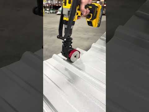 Cutting metal panels with the NEW Malco TurboShear Rotary Panel Cutter Tool