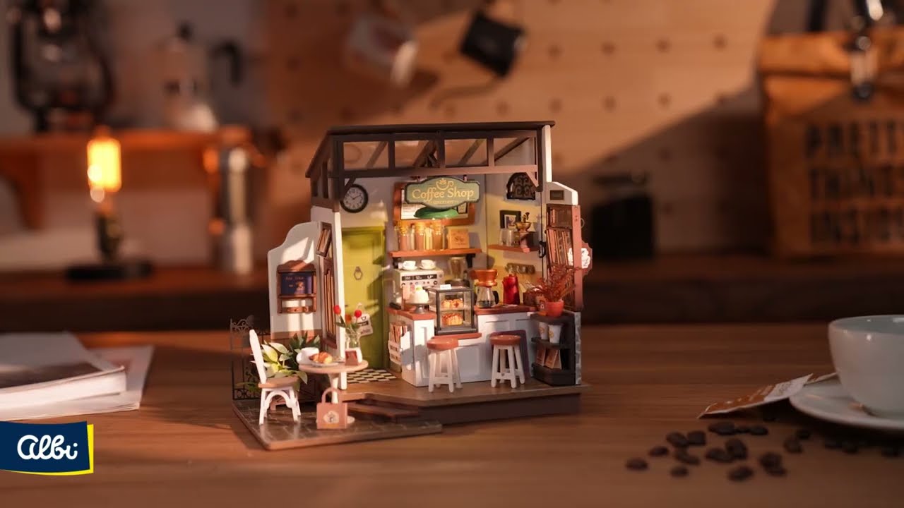 Drewniane modele 3D – Domek - Kawiarnia