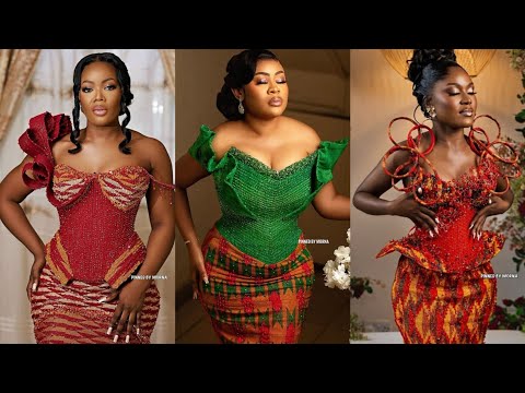 LATEST KENTE STYLES, GHANA KENTE FOR ENGAGEMENT, KENTE STYLES FOR STYLISH WOMEN