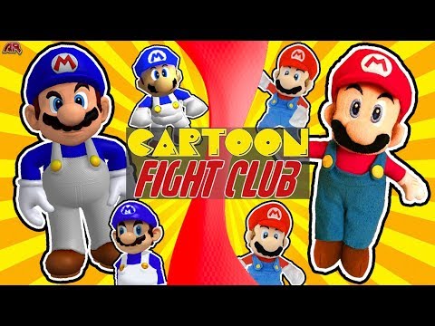 SMG4 vs SML MARIO (SMG4 vs SuperMarioLogan | War Of The Fat Italians v SML Movie) Cartoon Fight Club Video