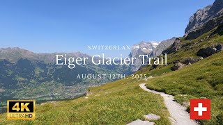 Hiking in the Shadow of the Eiger - The Eiger Trail to Alpiglen, Switzerland in 4k