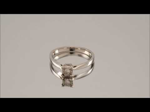 9ct White Gold 5pt Diamond Ring - D7259