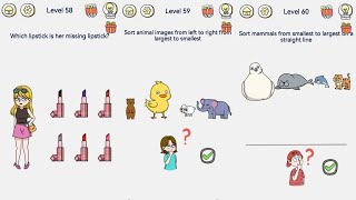 Brain Out 2 - Level 58, 59, 60 Gameplay Solution