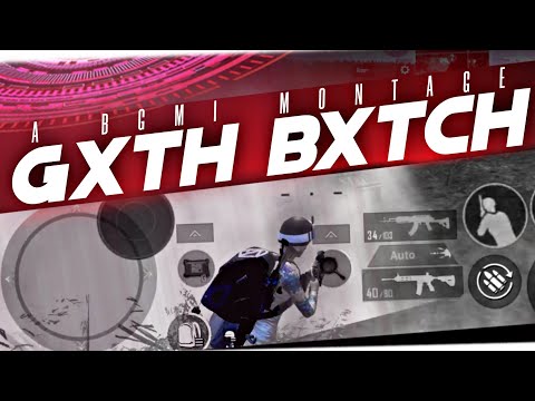 GxTH BxTCH❤️// POCO X3 PRO BGMI MONTAGE// PUBG GAMEPLAY HIGHLIGHTS // 4 Finger Claw // KRAZY NINJA